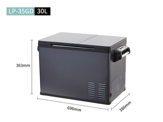 Refrigeratore per auto di capacità netta di 30L con doppia temperatura e isolamento C5H10/C-pentano