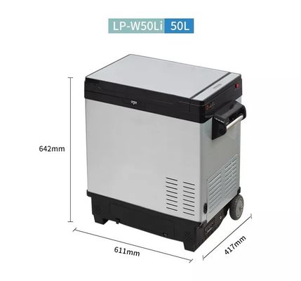 Compressore portatile frigorifero solare con capacità di 50L e tensione DC12V/24V O 110V-240V
