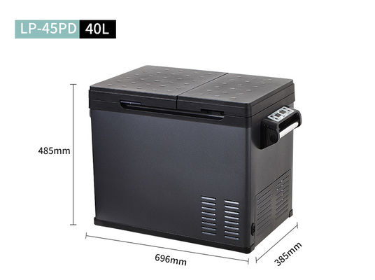 40L frigorifero per auto portatile con doppio controllo della temperatura e refrigerante R134a