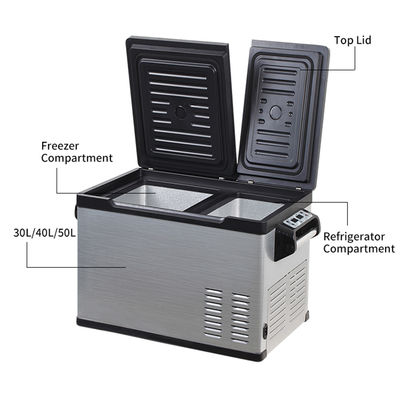 Rating di efficienza energetica di grado 1 30L Mini frigorifero portatile per auto a corrente continua per campeggio off road