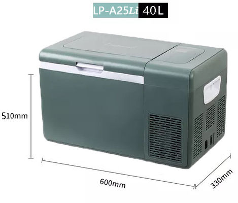 Frigorifero da viaggio Carica solare e batteria al litio integrata 40L Frigorifero auto