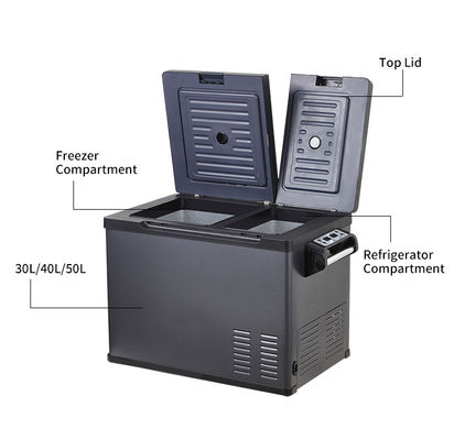 Compressore ricaricabile frigorifero da campeggio 50L Auto DC frigorifero e congelatore solare